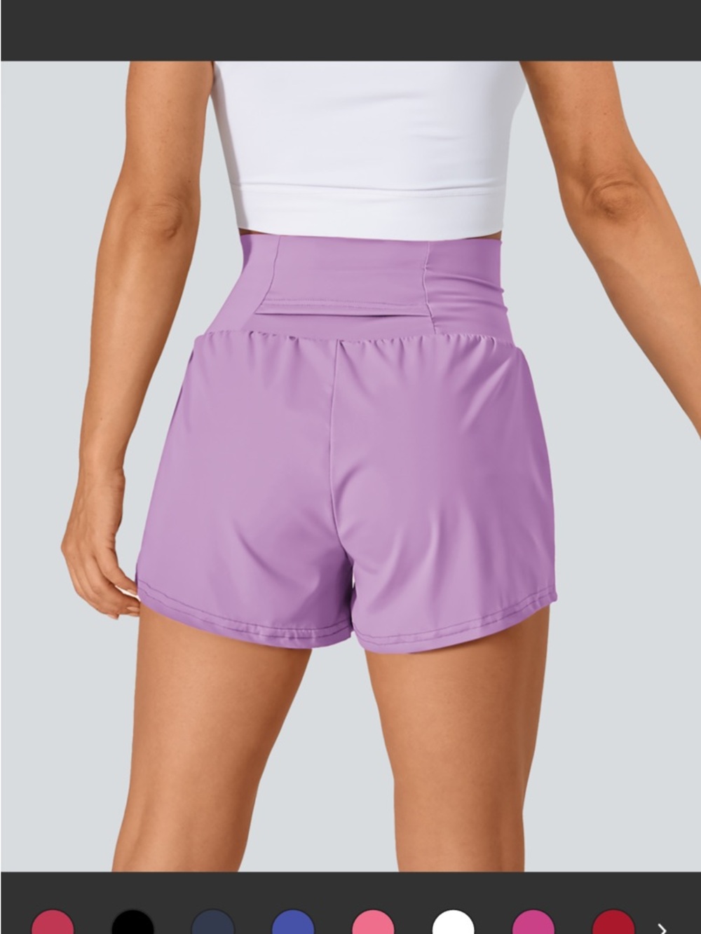 HALARA Softlt Zero Airy High-Waist Lavender Active Shorts - Picture 2 of 3